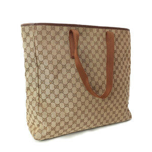 Gucci GG Bag Tote Brown Canvas